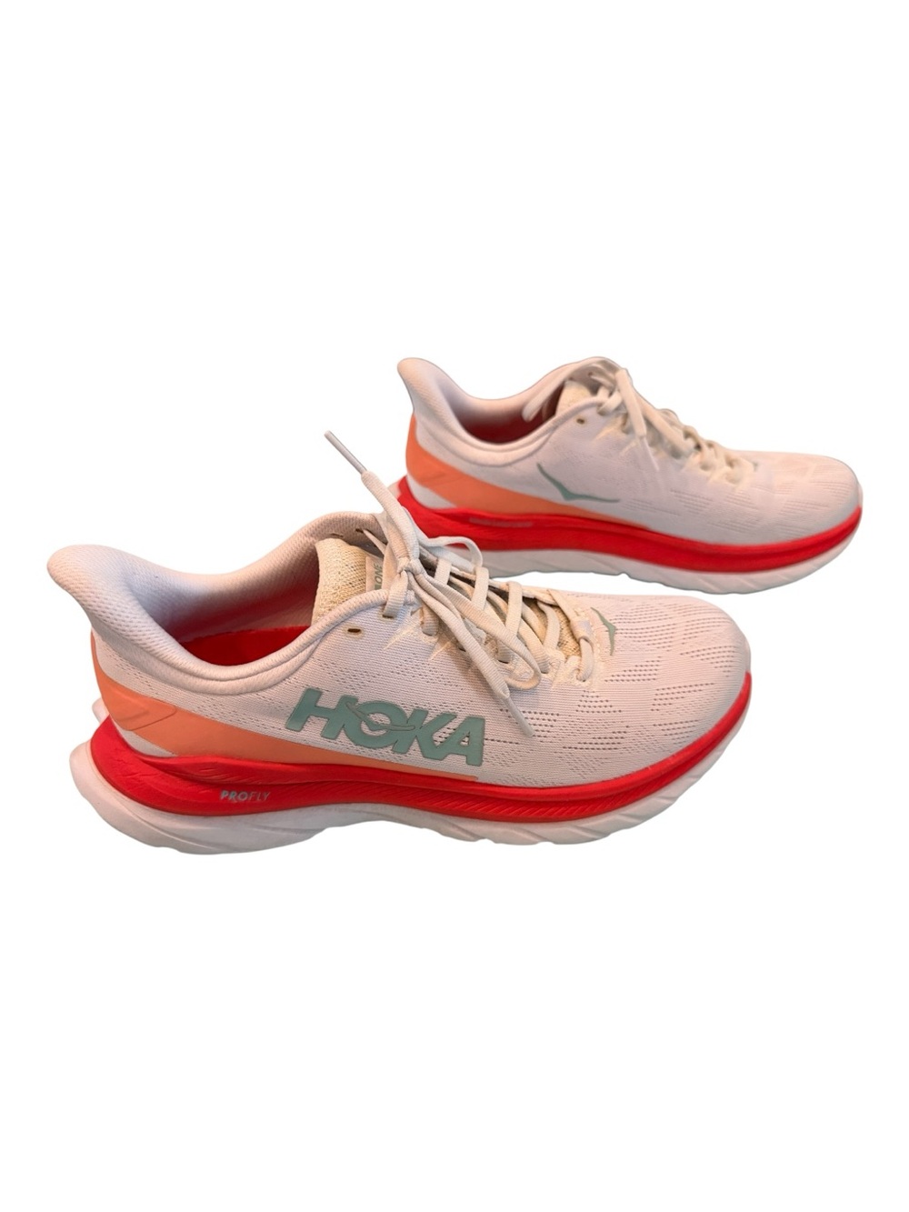Hoka Women's White & red Running Shoes